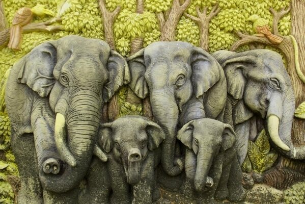 Фотообои 3д слоны