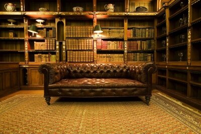 Интерьеры диван и книги
